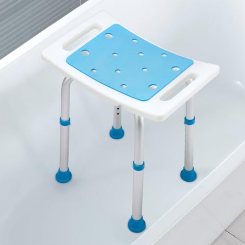 [Pre-owned] 350lbs Bath Seat Chair, Tool-Free Assembly Height Adjustable Bath Bench with Padded Seat