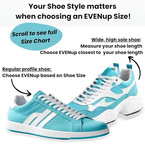 EVENup The Authentic Shoe Balancer Size Large for use with Walking Boot or leg length discrepancy. Improves your gait using a variety of height adjustments.