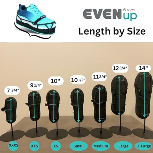 EVENup The Authentic Shoe Balancer Size Large for use with Walking Boot or leg length discrepancy. Improves your gait using a variety of height adjustments.