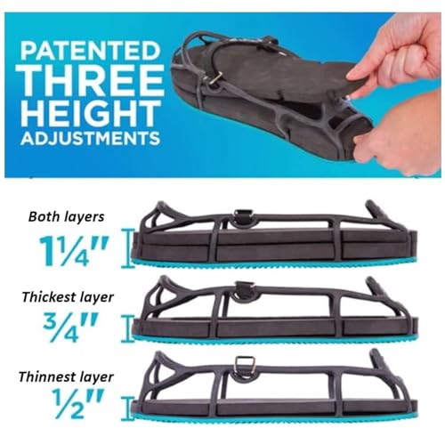 EVENup The Authentic Shoe Balancer Size Large for use with Walking Boot or leg length discrepancy. Improves your gait using a variety of height adjustments.