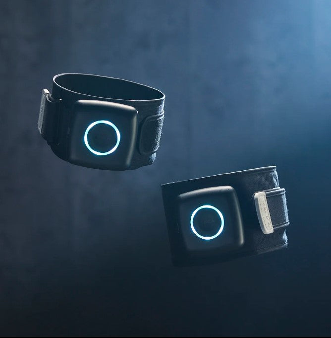 SAGA Fitness Blood Floor Restriction (BFR) Wireless Bluetooth Enabled Cuffs, Set of 2 LEG PAIR