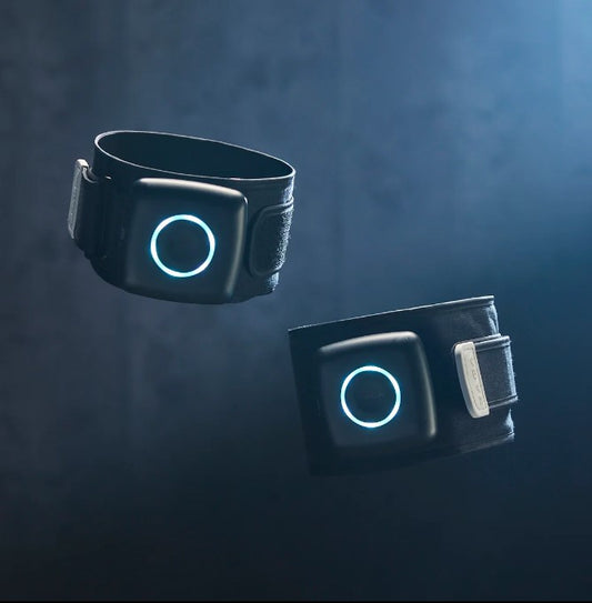 SAGA Fitness Blood Floor Restriction (BFR) Wireless Bluetooth Enabled Cuffs, Set of 2 LEG PAIR